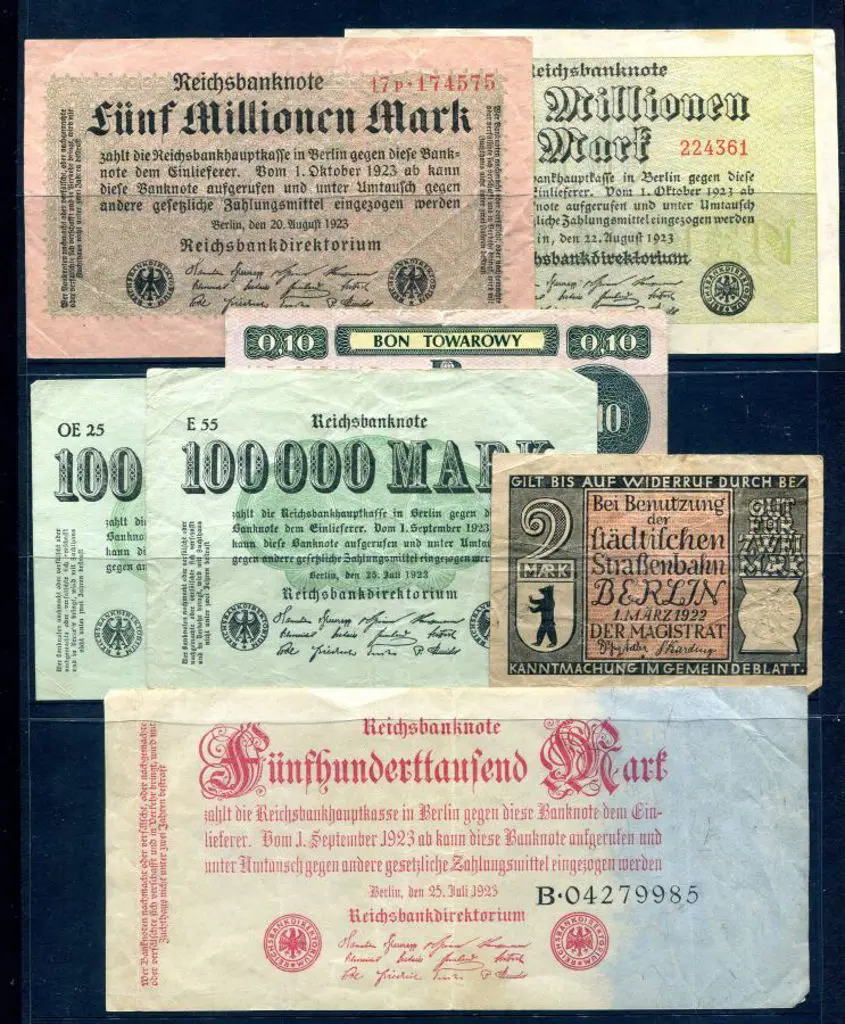 Germany 1922-1923 Inflation notes with 2mk, ... Image 1++