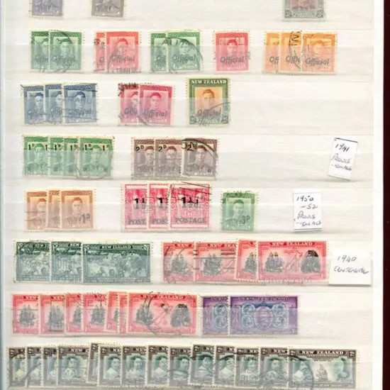 New Zealand Balance of consignment consisting of ...