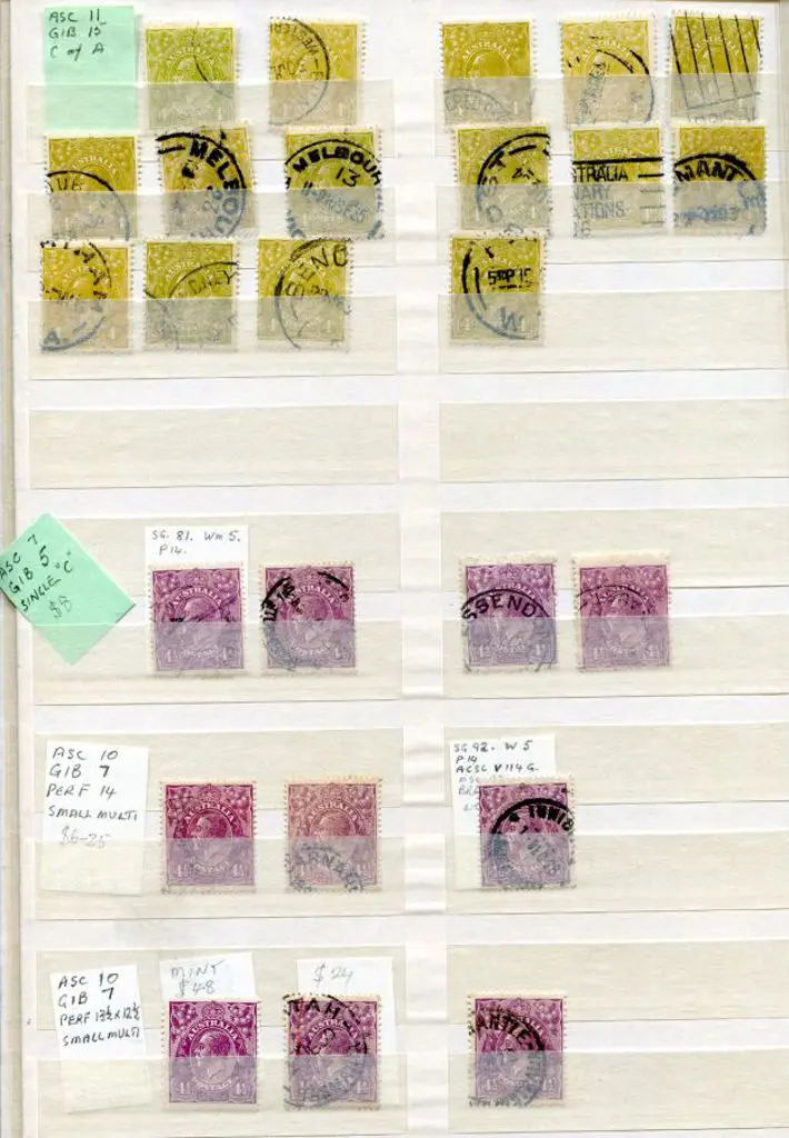 KGV Used accum in Lighthouse stockbook. Sorted in ... Image 1++