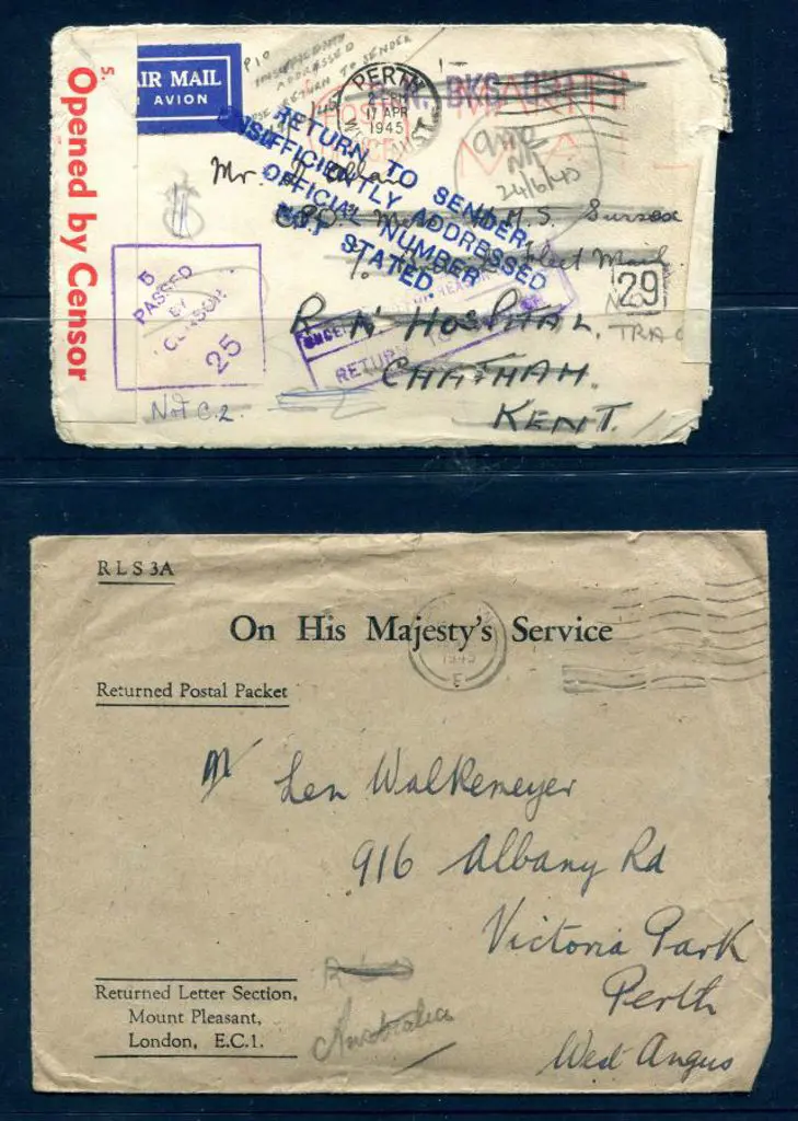 Military Mail 1945 (18th Nov) OHMS stampless env ... Image 1++