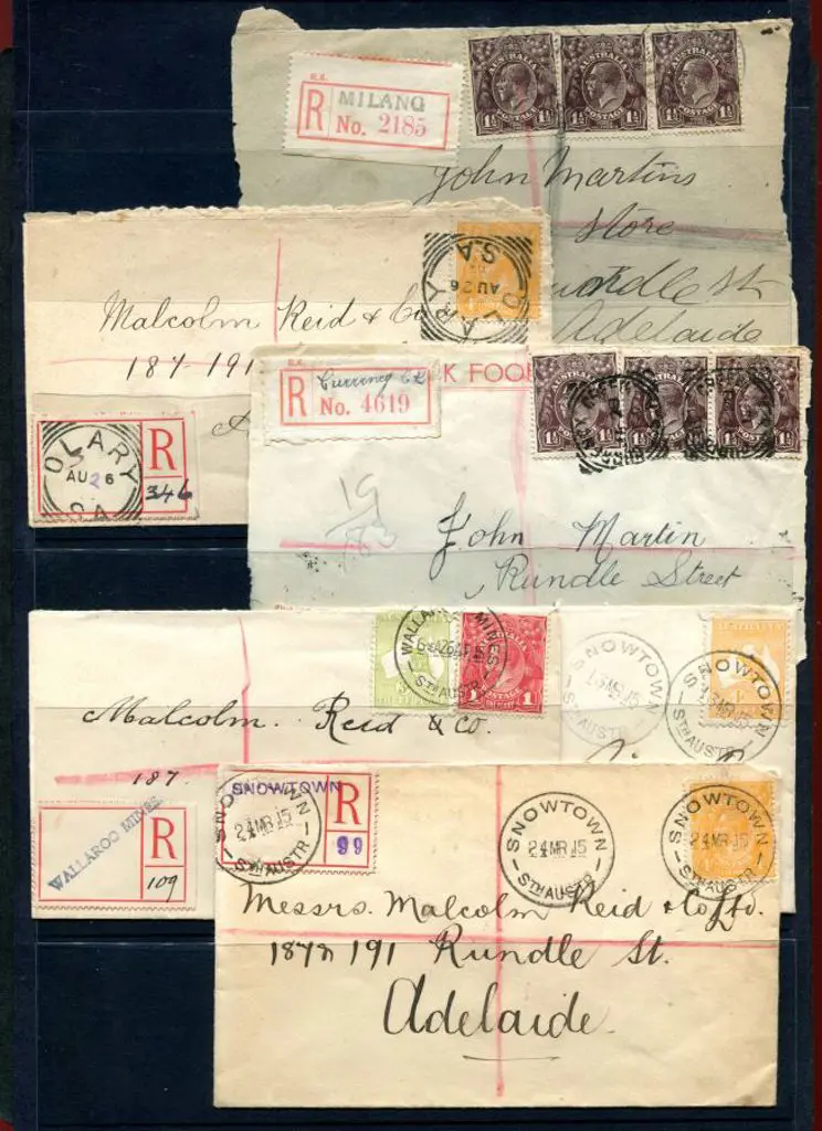 South Australia 1915-1928 group of Registered ... Image 1++