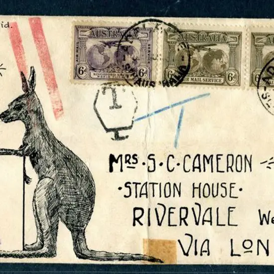 1931 (16th Dec) First All Australian Airmail from ...