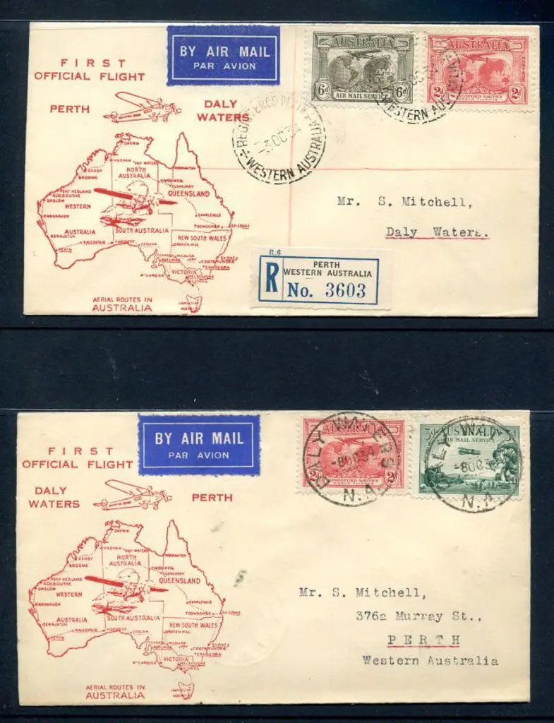 1934 (3rd Oct) Perth to Daly Waters & return by ... Image 1++