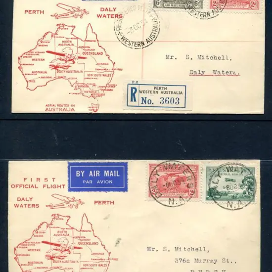 1934 (3rd Oct) Perth to Daly Waters & return by ...
