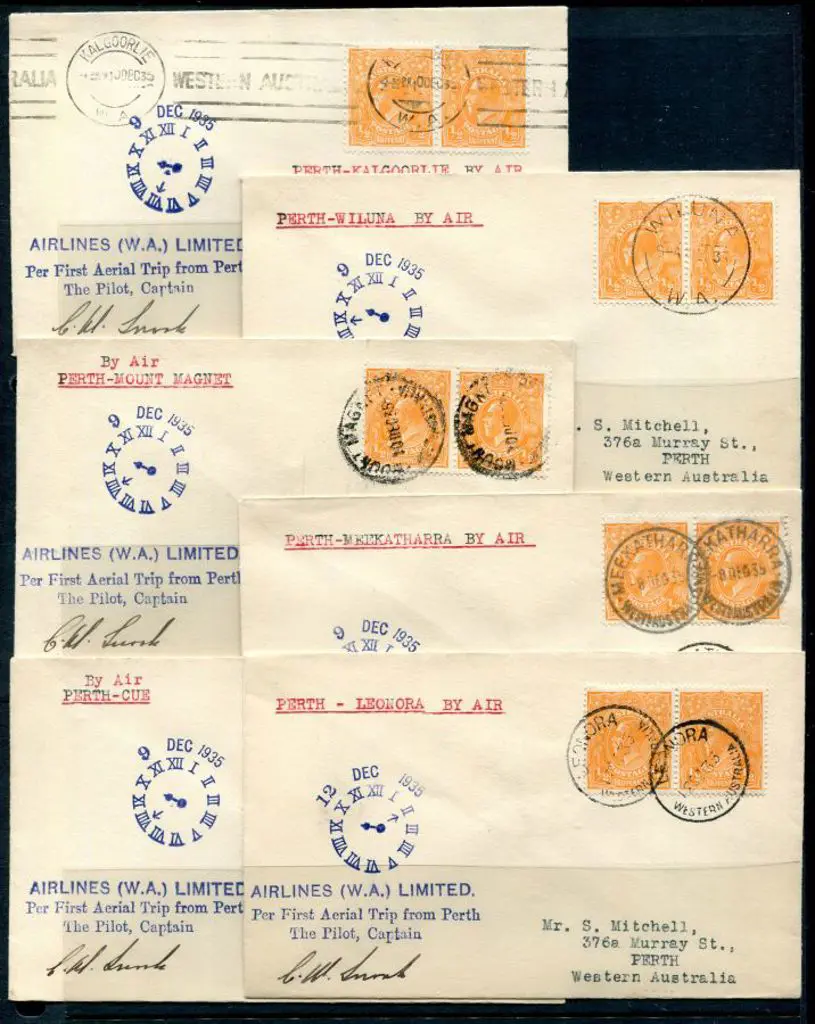 1935 (9th Dec) Perth to Meekatharra, Mount Magnet, ... Image 1++