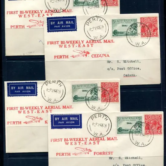 1936 (24th Dec) "First Bi-Weekly Aerial Mail ...