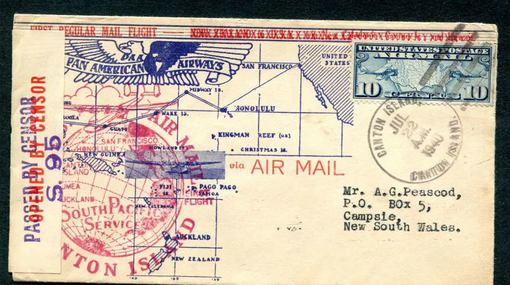 USA 1940 (22nd July) F.A.M. 19 by PAA Clipper ... Image 1++