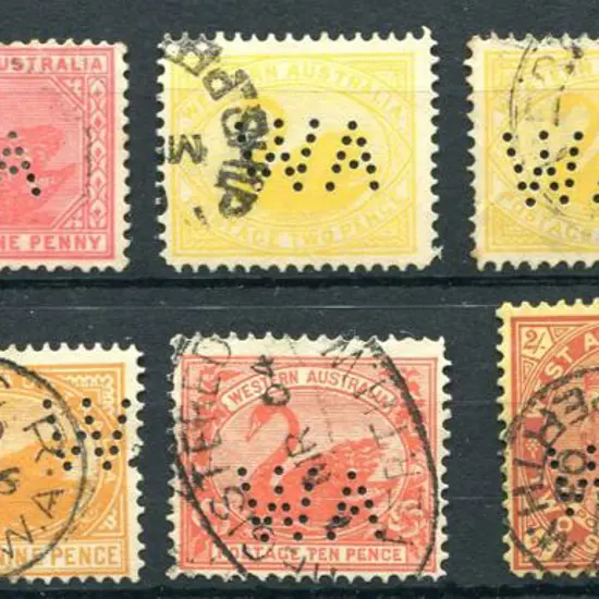 Western Australia - Perfins 1902/11 1d ...