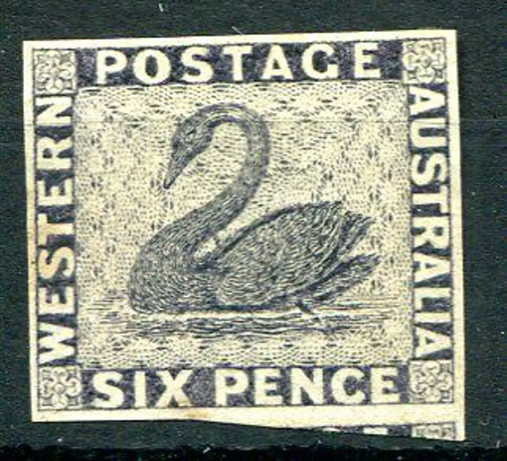 6d blackish-purple colour trial on ungummed, ... Image 1++
