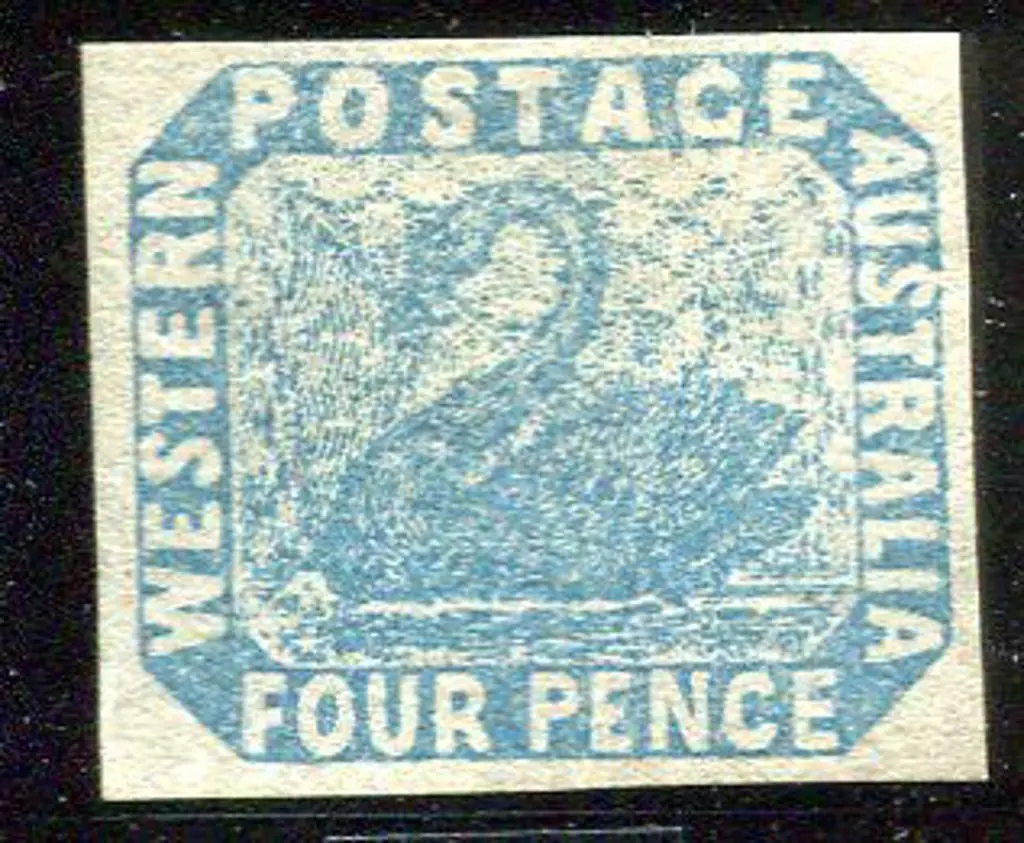 1854 4d pale blue with intermediate stone variety, ... Image 1++