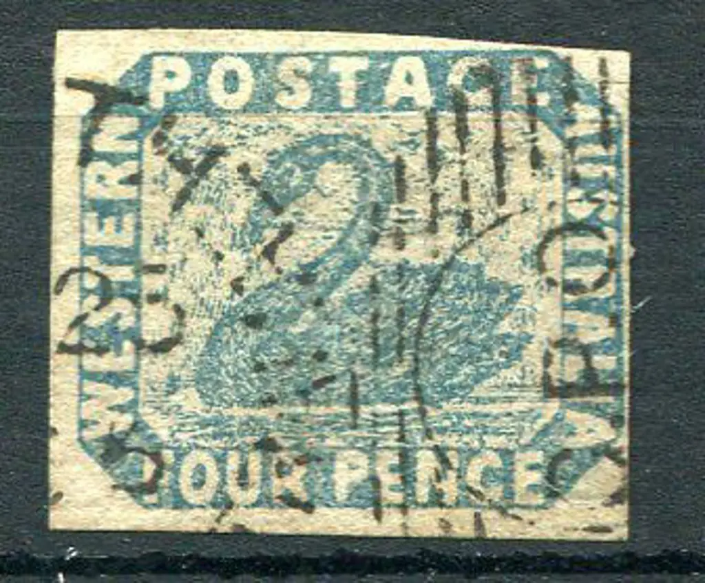 1854 4d deep dull blue. Fine used with light Perth ... Image 1++