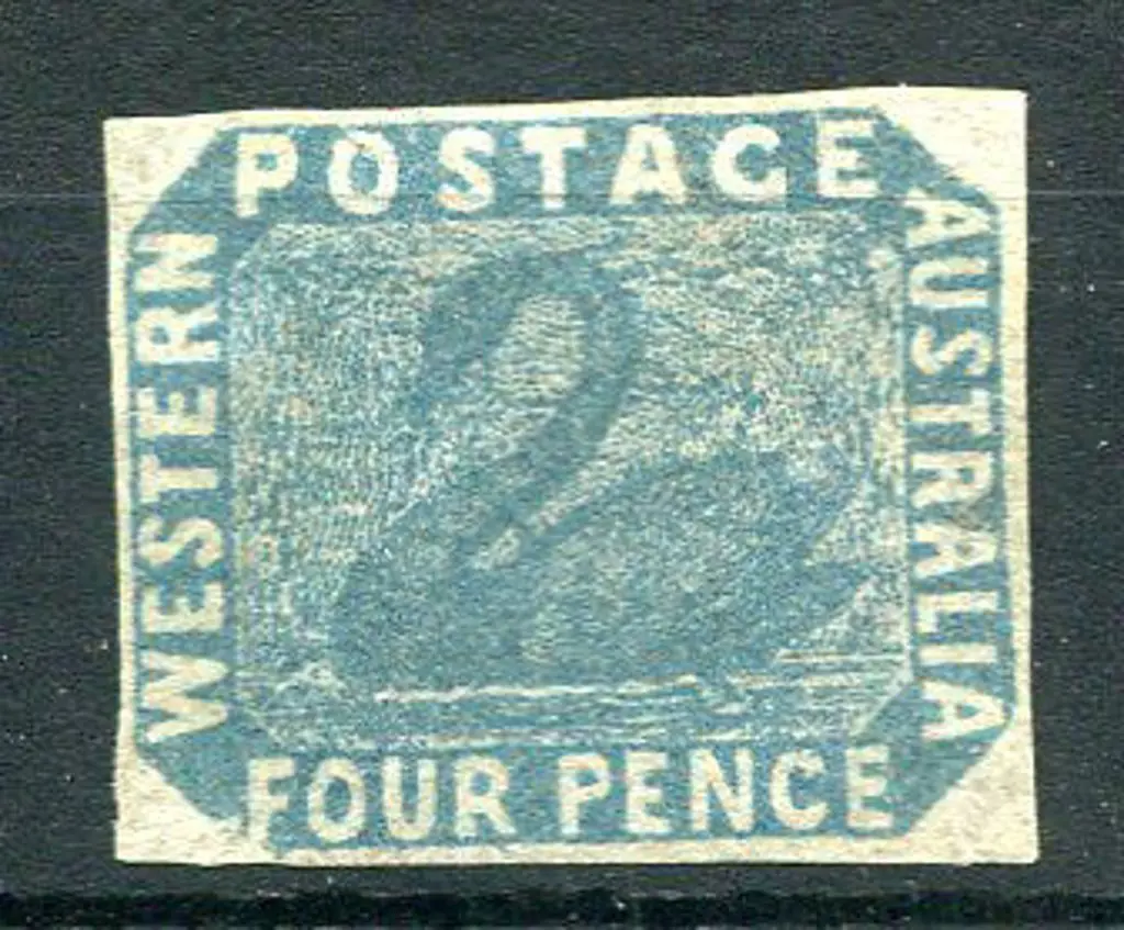 1854 4d deep dull blue. Unused mint with clear ... Image 1++