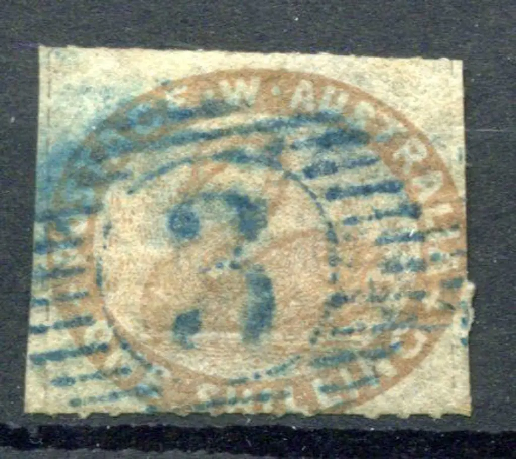 1855 1/- pale brown rouletted on 4 sides touching ... Image 1++