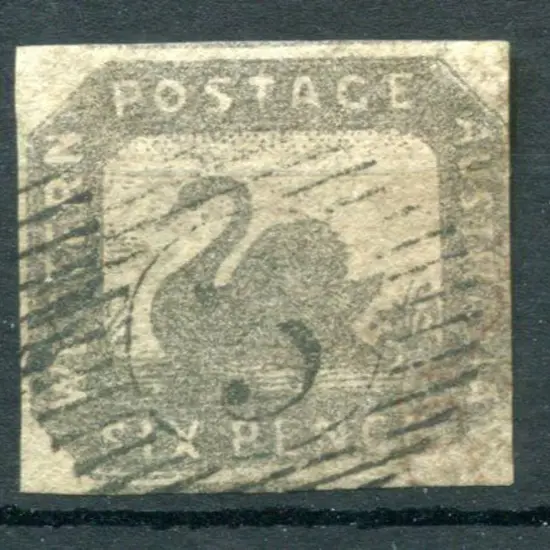 1857 6d golden bronze, 4 margins just touching at ...