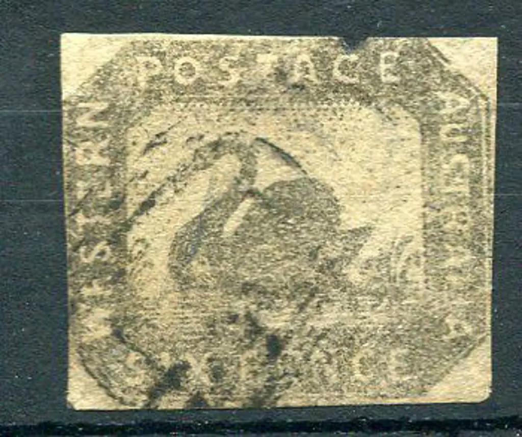 1857 6d golden bronze. Four close to touching ... Image 1++