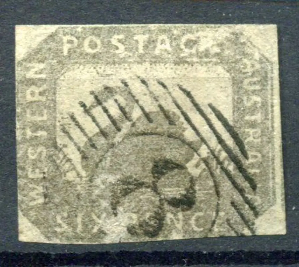 1859 6d grey-black with 2 close margins, just ... Image 1++