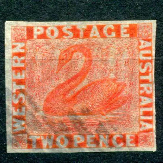 1860 2d deep vermilion fine used with 3 generous ...