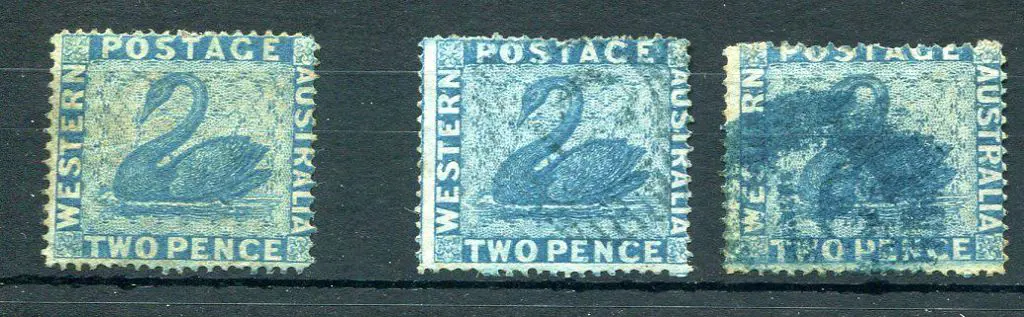 1861 2d blue. Unused with gum traces plus 2 used ... Image 1++