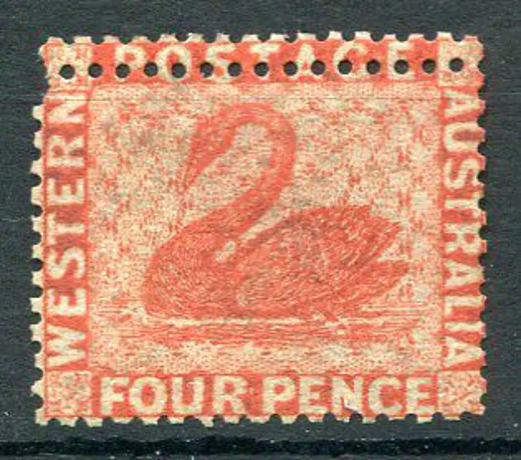 1861 4d vermilion, perf. 14, Somerset House with ... Image 1++