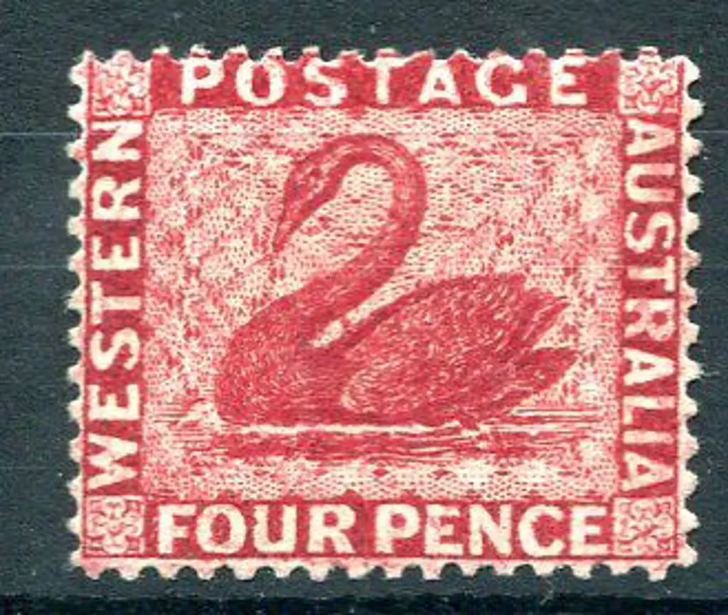 1882 4d carmine with wmk sideways reversed. Mint ... Image 1++
