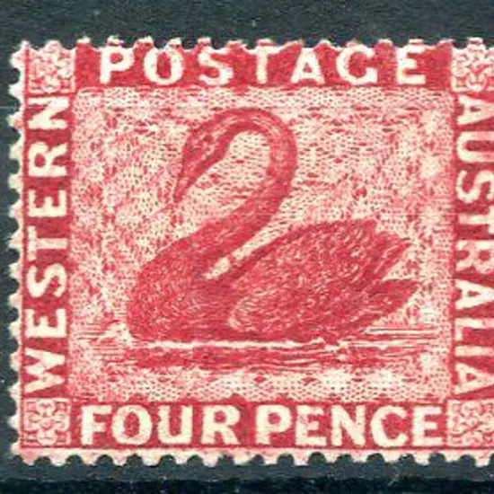 1882 4d carmine with wmk sideways reversed. Mint ...