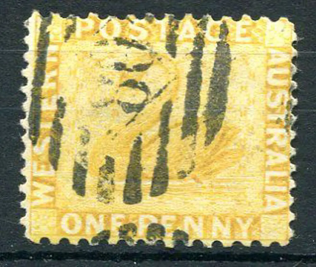 1883 1d yellow-ochre. Used with BN "80". SG 81, ... Image 1++