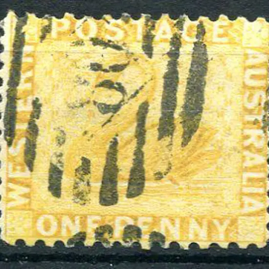 1883 1d yellow-ochre. Used with BN "80". SG 81, ...