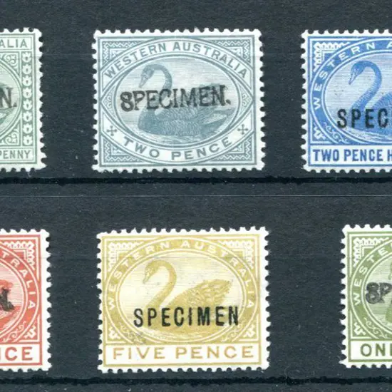 1888 ½d, 2d, 2½d, 4d, 5d & 1/-De La Rue Crown/CA ...