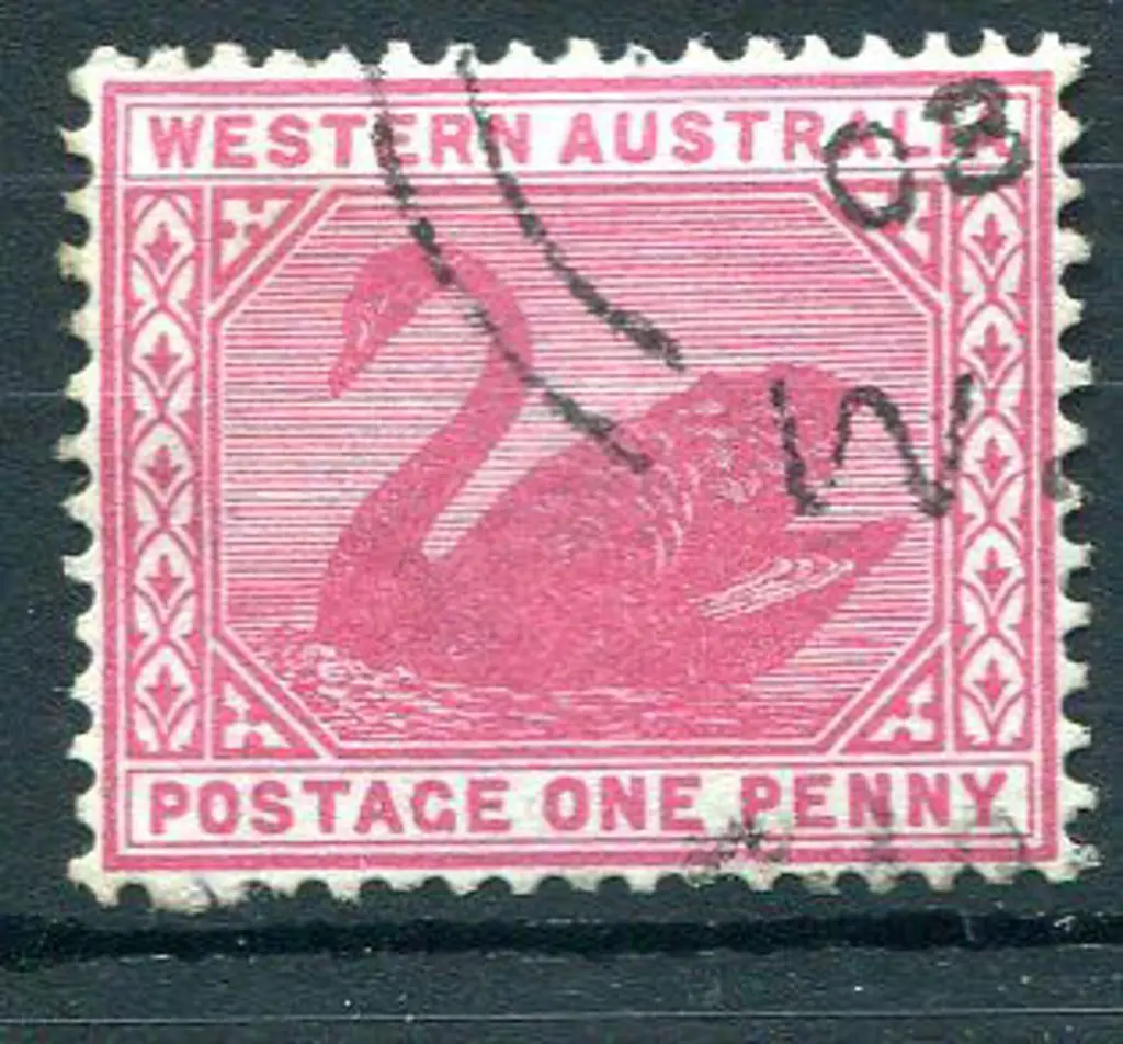 1898 1d carmine with inverted wmk F/U with part ... Image 1++
