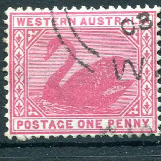 1898 1d carmine with inverted wmk F/U with part ...