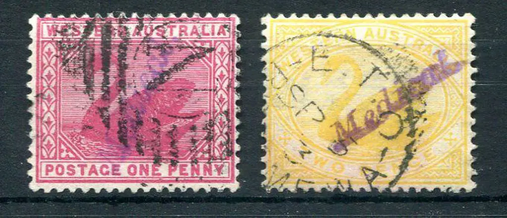 1898/1907 1d carmine, W Crown A wmk, perf. 14 F/U ... Image 1++
