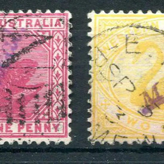 1898/1907 1d carmine, W Crown A wmk, perf. 14 F/U ...