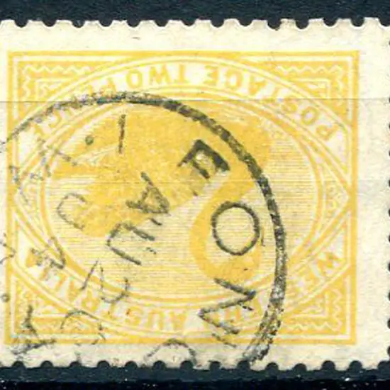 1902 2d yellow with upright inverted wmk. Fine ...