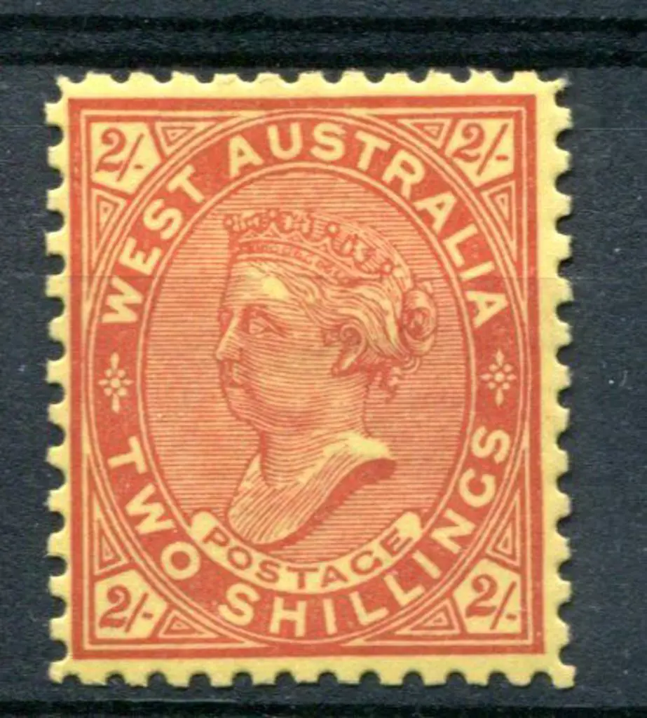 1902 2/- bright red on yellow, perf 11. MLH. SG ... Image 1++