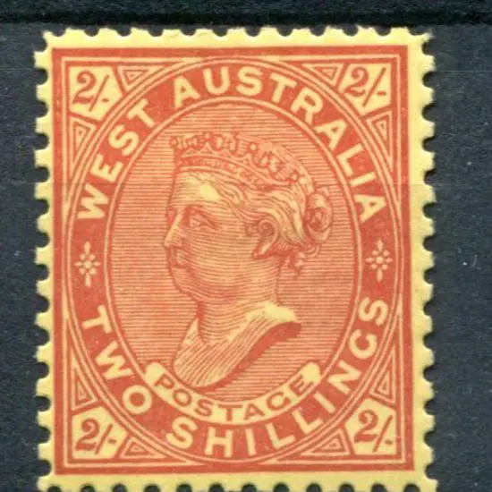 1902 2/- bright red on yellow, perf 11. MLH. SG ...