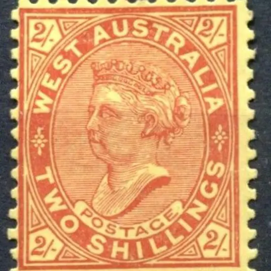 1902 2/- bright red on yellow. Fine MH centred top ...