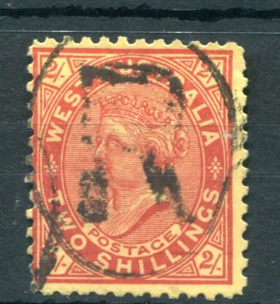 1902 2/- bright red/yellow. Used with central ... Image 1++