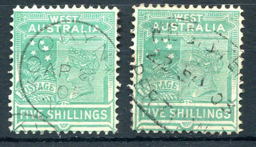 1902 5/- emerald-green Die I fine used with ... Image 1++