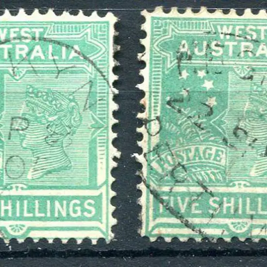 1902 5/- emerald-green Die I fine used with ...