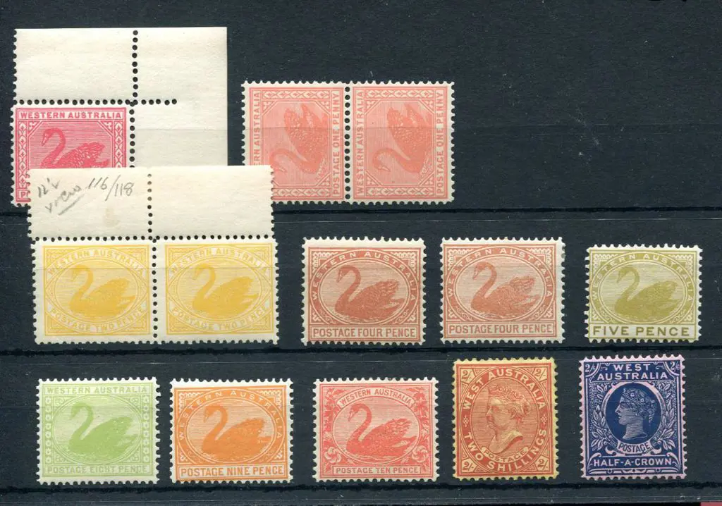 1902/11 1d carmine-rose to 2/6 deep blue/rose with ... Image 1++