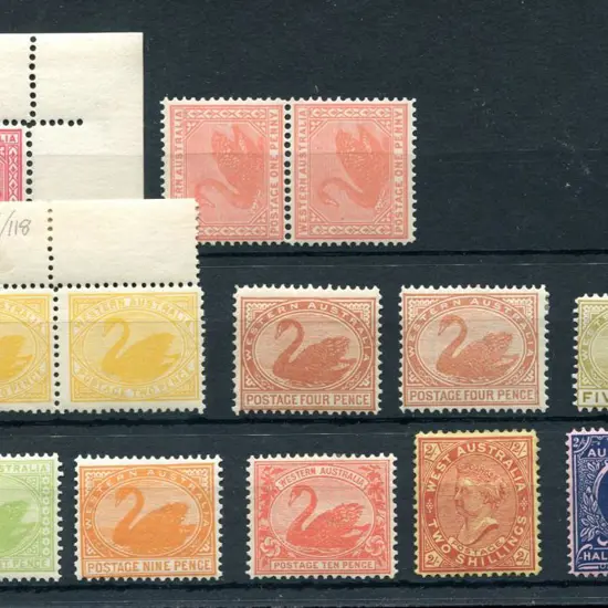1902/11 1d carmine-rose to 2/6 deep blue/rose with ...