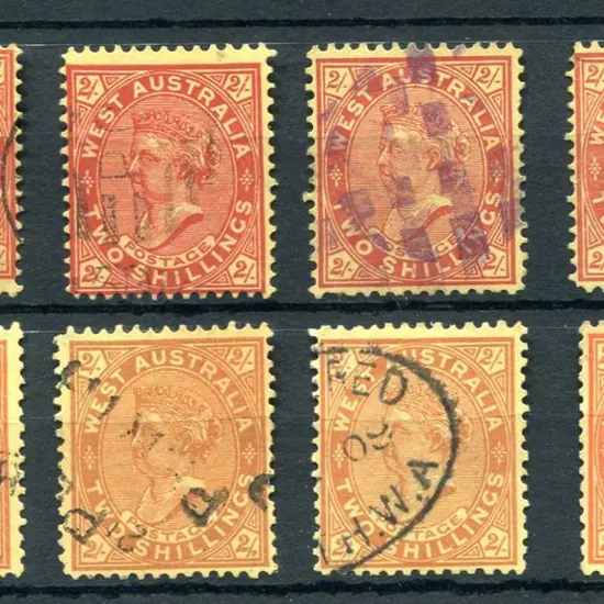 1902/11 2/- red/yellow, perf. 12 or 12x12½ or ...
