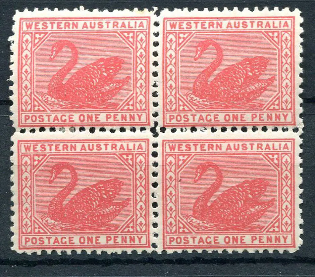 1905 1d carmine-red block of 4. MUH/MLH. SG 151a, ... Image 1++