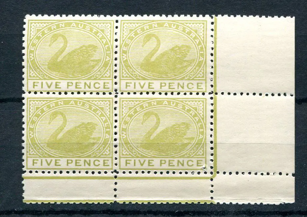 1905 5d pale olive-bistre upper pane lower right ... Image 1++