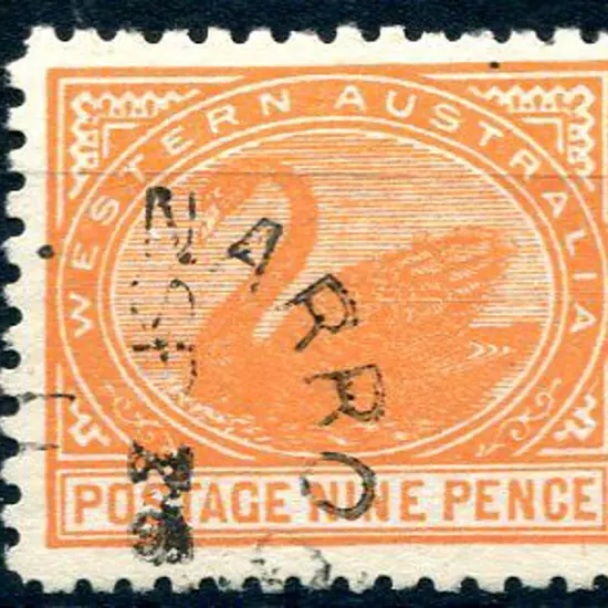 1905 9d red-orange. Fine used with corner part ...