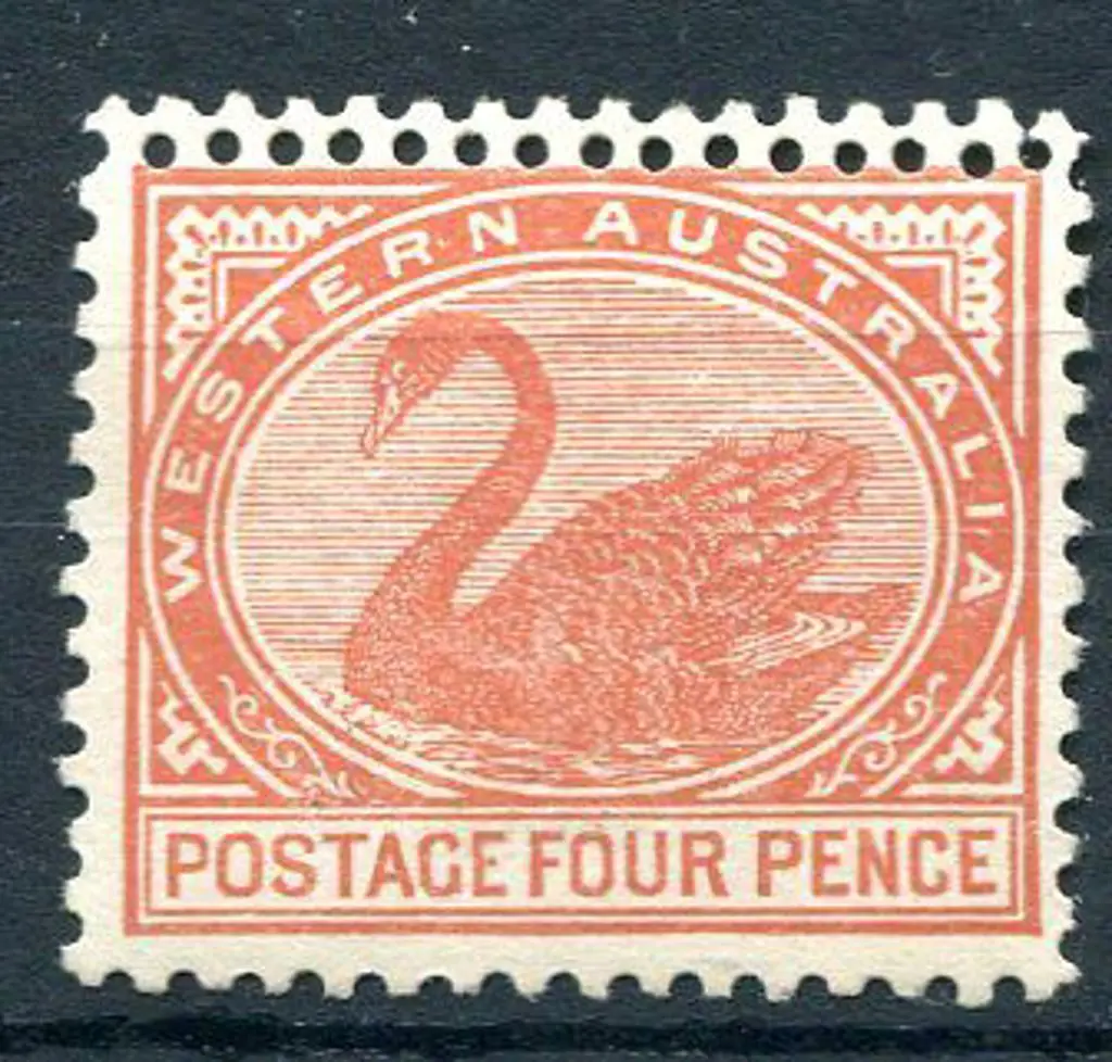 1910 4d bright brown-red with double perfs at ... Image 1++