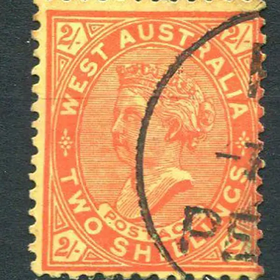 1911 2/- vermilion/yellow. Fine used with neat ...