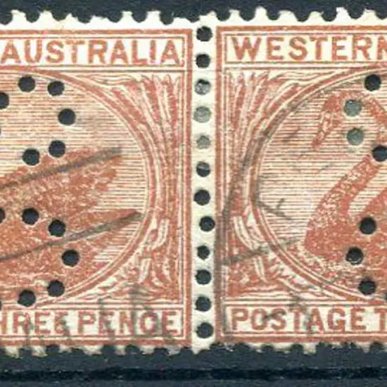 1912 3d dull orange-brown with Crown over double ...