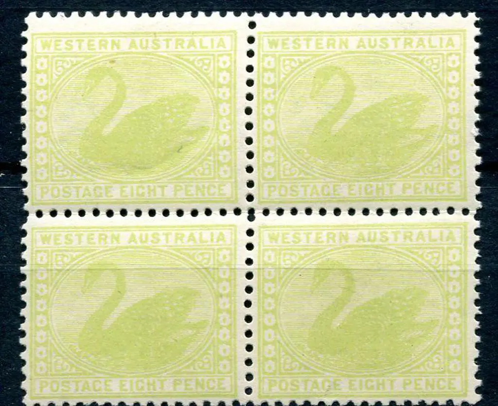 1912 8d apple-green block of 4. 3 MUH, 1 MLH. SG ... Image 1++