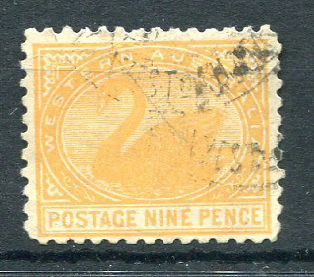 1912 9d orange with upright wmk. Used by ... Image 1++